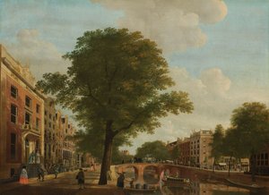 Ansicht der Herengracht in der Nähe der Leidsestraat