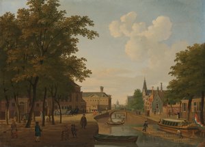 Blick auf den Houtmarkt von Hendrik Keun
