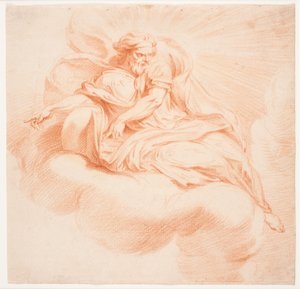 Gottvater schwebend auf einer Wolke von Hendrik Krock
