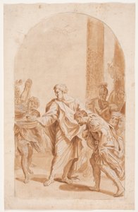 S. Peter tauft den Zenturio Cornelius. (Apostelgeschichte 10, 47-48)