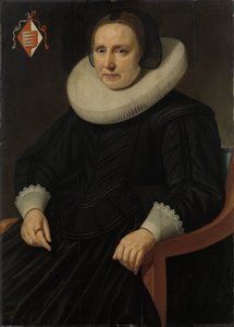 Porträt von Sara Sweerts de Weert, zweite Frau von Antonius Antonides van der Linden von Hendrik Meerman