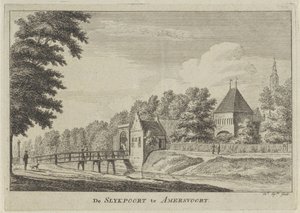 Ansicht des Slijkpoort in Amersfoort (De Slykpoort te Amersvoort)
