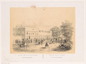 Ansicht der Großen Königlichen Bazar in Den Haag