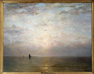 Sonnenuntergang. Gemälde von Hendrik Wilhem Mesdag (1831-1915), holländische Schule, 19. Jahrhundert. Öl auf Leinwand. Paris, Musee d