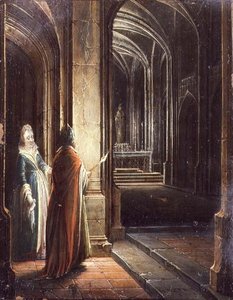 Figuren in einer Kirche