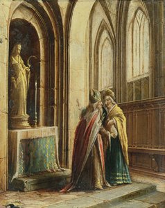 Zwei Figuren in einer Kirche von Hendrik the Younger Steenwyck