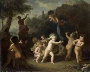 Putti beim Spielen von Hendrik van Limborch
