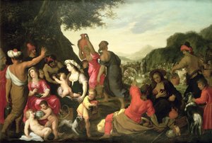 Die Israeliten in der Wüste von Hendrik van the Elder Balen