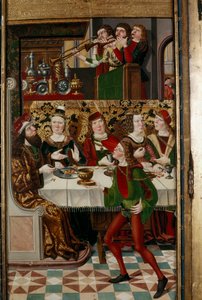 Das Festmahl des Ahasverus, basierend auf einem Bericht im Buch Esther, von einem unbekannten Künstler, 2022 (Foto) von Henning von der Heide