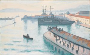 Das Depeschenboot von Henri Charles Manguin