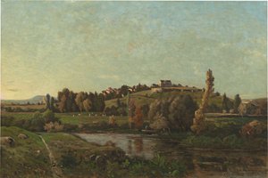 Landschaft in der Auvergne von Henri-Joseph Harpignies