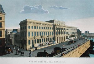 Das Hotel des Monnaies, um 1815-20 von Henri (after) Courvoisier Voisin