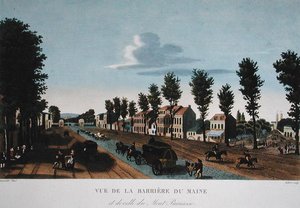 Die Barriere du Maine, um 1815-20