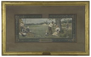 Skizze für den Hochzeitssaal des Rathauses des 14. Bezirks: Mutterschaft, 1889 von Henri Adrien Tanoux
