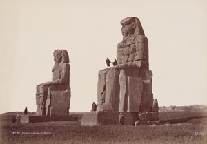 Theben, Kolosse von Memnon, 1870er