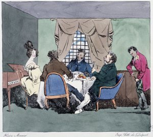 Bankrotteure - in "Einst und Jetzt" von Henri Monnier, ed. Delpech, Paris von Henri Bonaventure Monnier