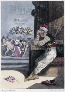 Der Karneval: „Jeder nimmt sein Vergnügen, wo er es findet“ - in „Les Pastemps“ von Henri Monnier, ed. Delpech, Paris von Henri Bonaventure Monnier