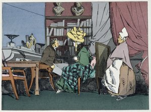 Herr der Abteilungsleiter gibt eine Audienz - in "Verwaltungssitten" von Henri Monnier