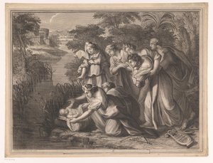 Moses wird von der Tochter des Pharao gefunden