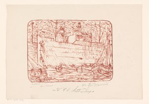 Hafen in Antwerpen von Henri Braakensiek (signed by artist)