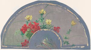 Fächer mit Mohnblumen