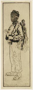Der Schornsteinfeger, ca. 1890 (Radierung und Kaltnadel)