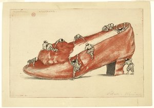 Der Angriff des Schuhs, 1888 von Henri Charles Guérard