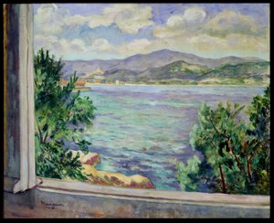 Der Golf von St. Tropez vom Oustalet von Henri Charles Manguin