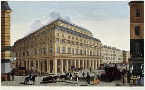 Le Théâtre Français. Gravur von Courvoisier