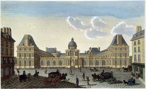 Ansicht des Palais du Luxembourg, ca. 1820 - in „Vues de Paris“ von Courvoisier