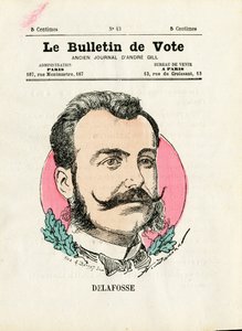 Ballot 2. Serie, Satirisch in Farben: Delafosse - Illustration von Henri Demare (1846-1888) von Henri Demare
