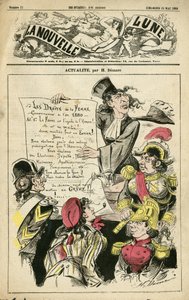 Illustration von Henri Demare (1846-1888) für das Titelblatt von La Nouvelle Lune