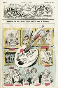 Illustration von Henri Demare (1846-1888) für das Cover von La Nouvelle Lune von Henri Demare