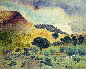 La Chaine des Maures, Juni 1906-April 1907 von Henri Edmond Cross