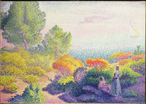 Landschaft mit zwei Frauen