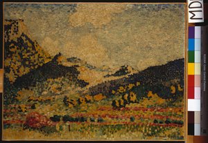 Studie für "Die kleinen maurischen Berge", 1909 von Henri Edmond Cross
