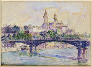 Die Seine vor dem Trocadero