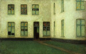 Ecke der Beginenhäuser von Henri Eugene Augustin Le Sidaner