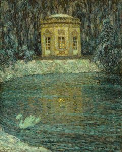 Der Musikpavillon im Schnee