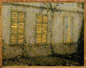 Die geschlossenen Fensterläden von Henri Eugene Augustin Le Sidaner