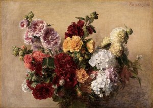 Malvenstrauß von Henri Fantin-Latour