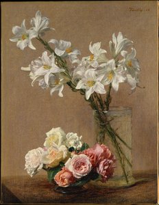 Rosen und Lilien von Henri Fantin-Latour