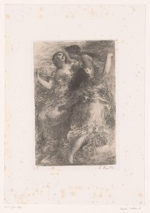 Drei Rheintöchter spielen auf dem Grund des Rheins (L’Or du Rhin. Scène I. Les Filles du Rhin, Leben und Werke von Richard Wagner) von Ignace Henri Jean Fantin Latour