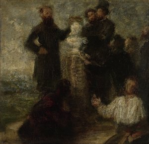 Skizze für die Hommage an Delacroix