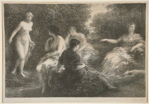 Fünf Nymphen von Ignace Henri Jean Fantin Latour