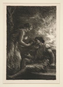 Die Walküre: Akt I, Sieglinde und Siegmund von Ignace Henri Jean Fantin Latour