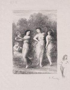 Das kranke Mädchen von Ignace Henri Jean Fantin Latour