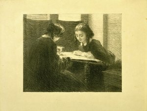 Die Stickerinnen, Nr. 3 von Ignace Henri Jean Fantin Latour