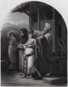 Die Abreise von Rebekka von Henri Frederic (after) Schopin
