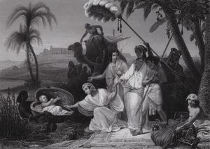 Die Auffindung von Moses von Henri Frederic (after) Schopin